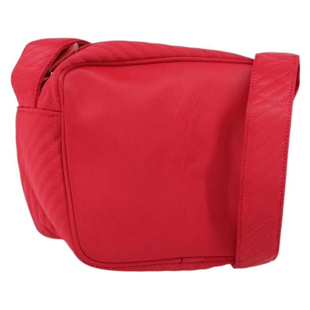 Saint Laurent Vintage Nylon Red Nylon Shoulder Bag Bag